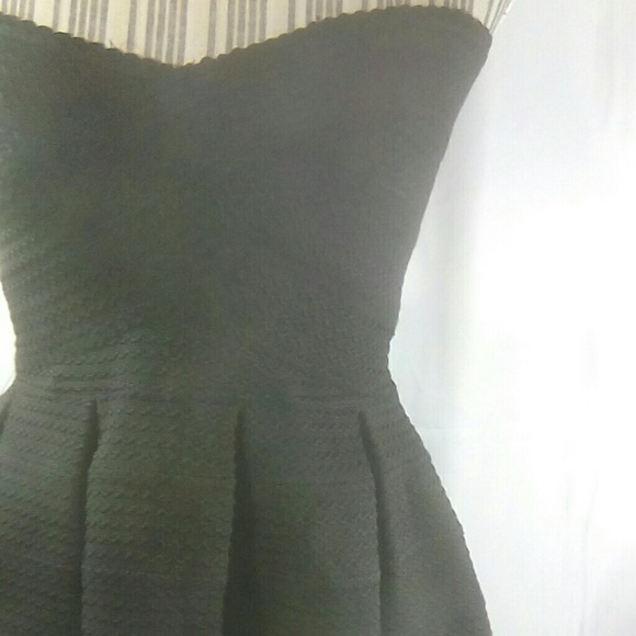 Sans Souci Strapless Black Pouffy Dress Sz Small - Picture 2 of 7